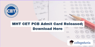 MHT CET 2025: PCB Group Admit Card Released; Download Here